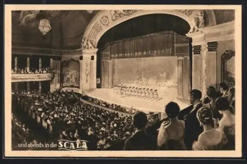 AK Berlin, Varieté-Bühne Scala in der Lutherstrasse