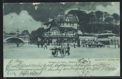 AK Hamburg-St.Pauli, Fährhaus St. Pauli