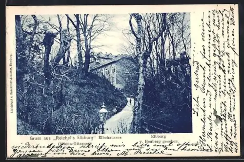 AK Hamburg-Altona, Gasthof Reichel`s Elsburg, Elbchaussee