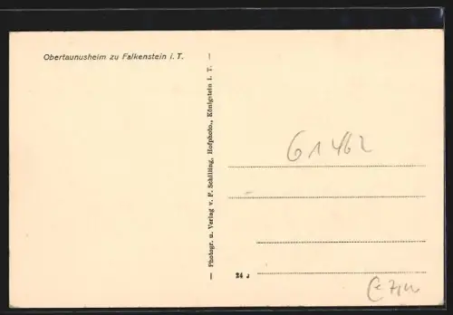 AK Falkenstein i. T., Blick zum Obertaunusheim