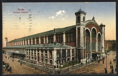 AK Berlin, Stettiner Bahnhof, Invalidenstrasse