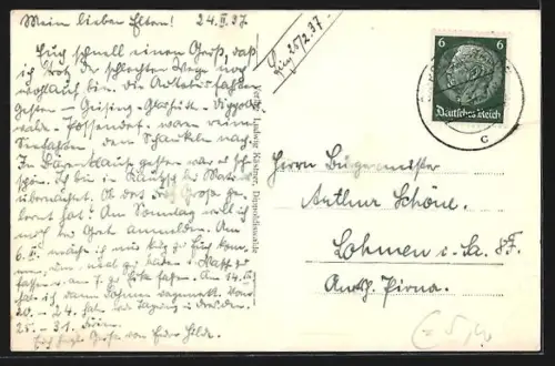 AK Dippoldiswalde, Marktplatz mit Rathaus