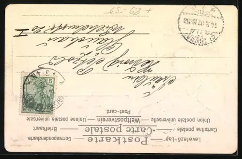 Passepartout-Lithographie Bad Koesen, Rudelsburg & Saaleck, Kaiserportrait mit Fahnen, Wappen