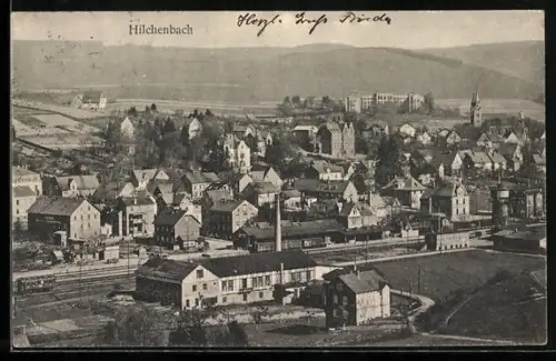 AK Hilchenbach, Totalansicht aus der Vogelschau