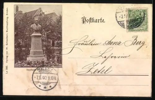 AK Emden, Strassenpartie am neuen Markt