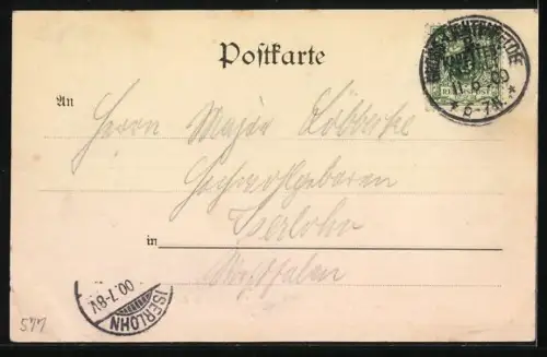 AK Berlin-Gross-Lichterfelde, Vorparade in der Kgl. Haupt-Kadetten-Anstalt