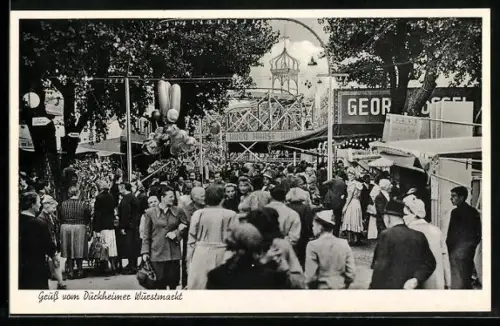 AK Bad Dürkheim, Dürkheimer Wurstmarkt mit Achterbahn