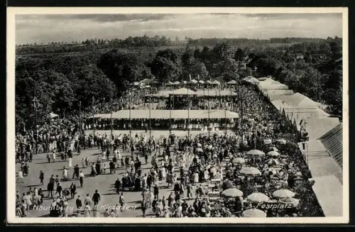 AK Naumburg a. S., Kirschfest, Buntes Treiben auf dem Festplatz