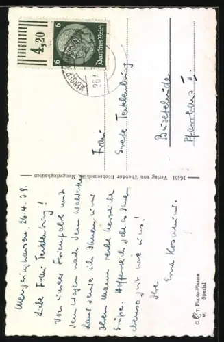 AK Mengeringhausen, Pfarrstrasse mit Nicolai-Haus