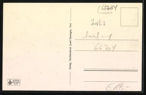 AK Perl /Mosel, Amtsgericht mit Garten