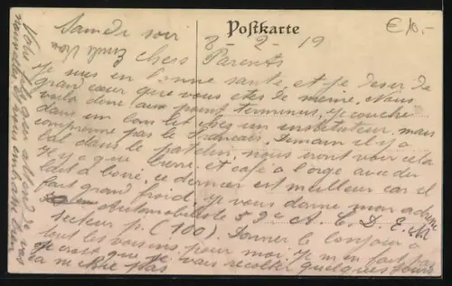 AK Göllheim, Totalansicht, Kriegerdenkmal und König-Kreuz