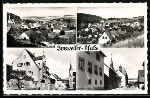 AK Imsweiler /Pfalz, Totalansicht des Ortes, Strassenpartien
