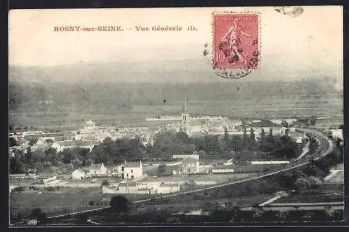 AK Rosny-sur-Seine, Vue générale