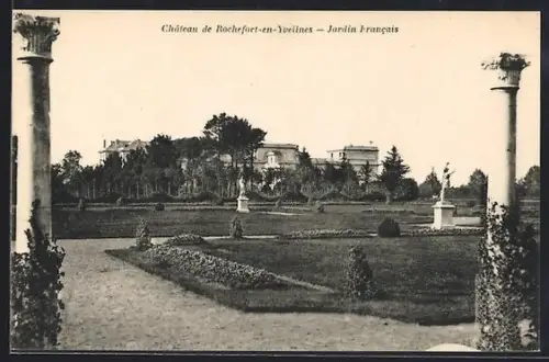 AK Rochefort-en-Yvelines, Château, Jardin Francais