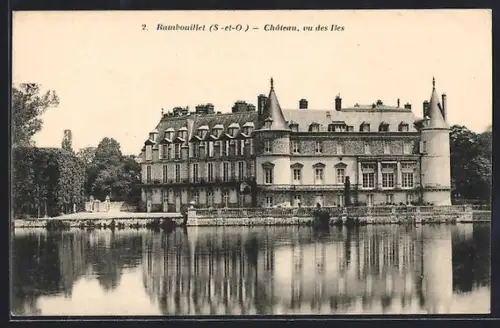 AK Rambouillet /S-et-O, Château, vue des Iles
