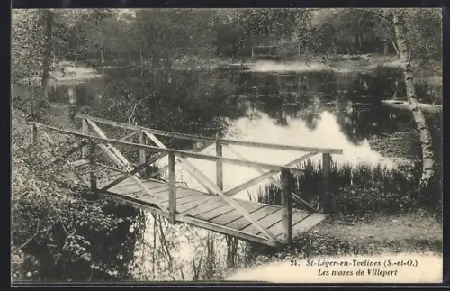 AK St-Lèger-en-Yvelines /S.-et-O., Les mares de Villepert