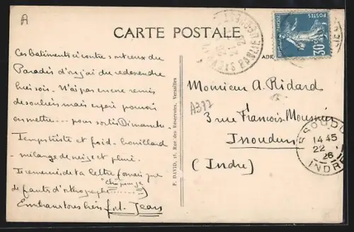 AK Saint-Cyr-L`École, Vue panoramique de la Ville et de l`École