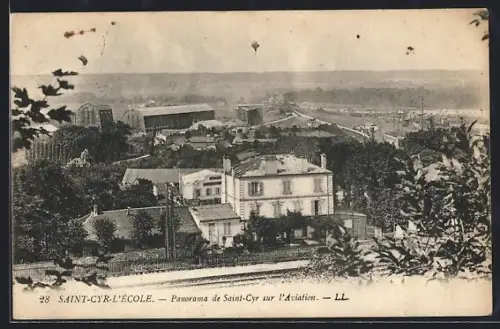 AK Saint-Cyr-l`Ecole, Panorama de Saint-Cyr sur l`Aviation