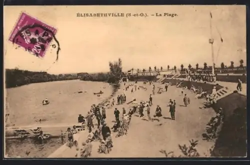 AK Élisabethville /S.-et-O., La Plage