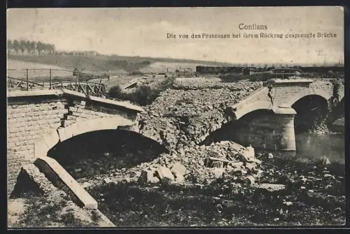 AK Conflans, Zerstörte Brücke