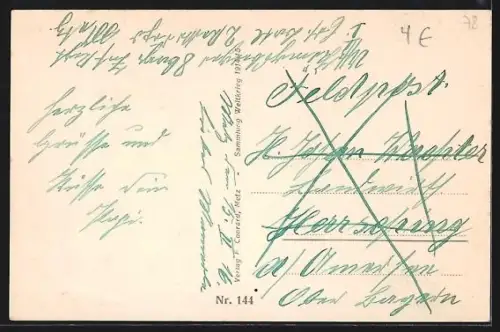 AK Herbeville, zerstörte Häuser