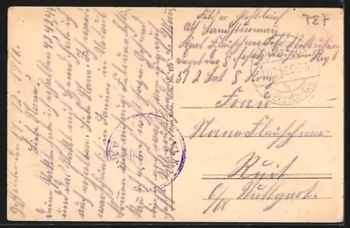 AK Conflans, die von den Franzosen bei ihrem Rückzug gesprengte Brücke