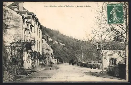 AK Aubazine /Corrèze, Gare d`Aubazine, Avenue de Brive