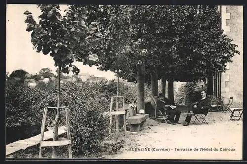 AK Aubazine /Corrèze, Terrasse de l`Hôtel du Coiroux