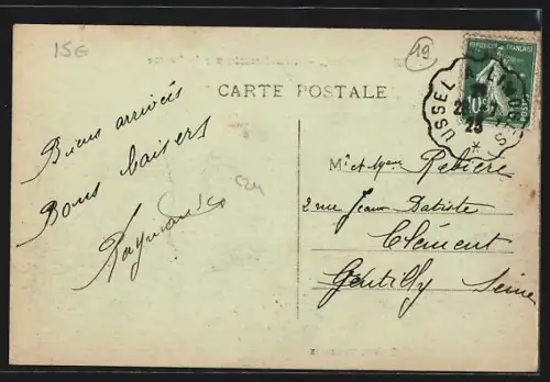 AK Bugeat /Corrèze, Pont Romain sur la Vézère avec charrette et passants