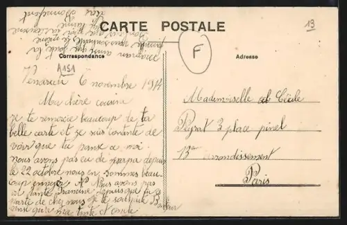 AK Bugeat /Corrèze, Route de Limoges