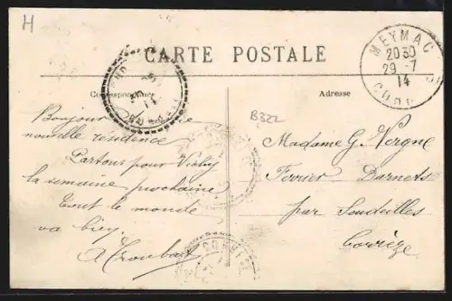 AK Ambrugeat /Corrèze, Mairie et Maison d`École