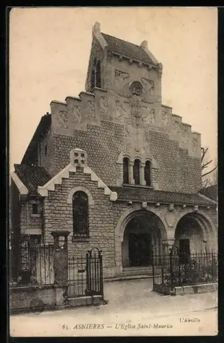 AK Asnières, L`Église Saint-Maurice