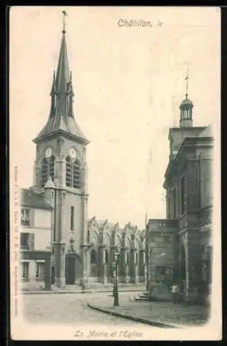 AK Châtillon, La Mairie et l`Église