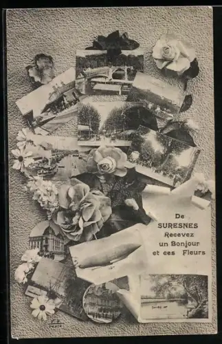 AK Suresnes, Recevez un Bonjour et ces Fleurs