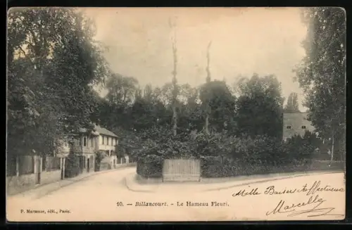 AK Billancourt, Le Hameau Fleuri