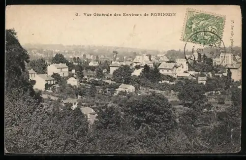 AK Robinson, Vue générale du village et de la campagne environnante