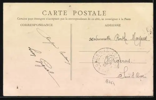 AK Asnières, Le Parc de la Mairie, une prise de l`Hôtel de Ville