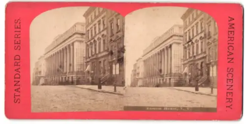 Stereo-Fotografie unbekannter Fotograf, Ansicht New York, Custom House