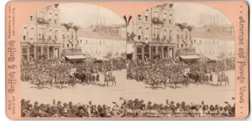 Stereo-Fotografie Griffith & Griffith, Philadelphia, Ansicht Washington D.C., President McKinley and Grover Cleveland