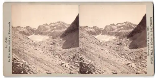 Stereo-Fotografie Würthle & Sohn, Salzburg, Ansicht Hohes Licht /Allgäu, Blick von der Steinscharte