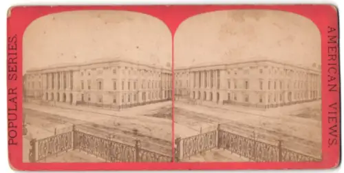 Stereo-Fotografie E. & H. T. Anthony & Co., New York, Ansicht Washington D.C., the Post Office