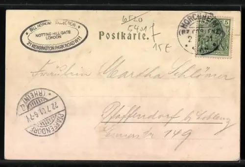 AK Horchheim / Rhein, Gasthof Hollers Garten, Rheinbrücke, Ortsansicht aus der Vogelschau