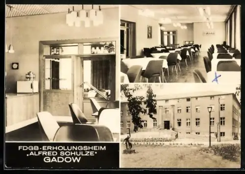 AK Gadow / Lanz, FDGB Erholungsheim Alfred Schulze