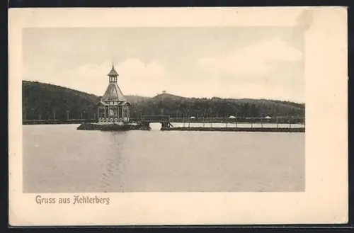 AK Achterberg / Dorfmark, See-Pavillon am Kurheim