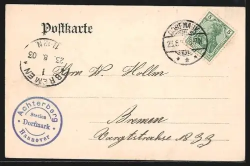 AK Achterberg / Dorfmark, Seepavillon