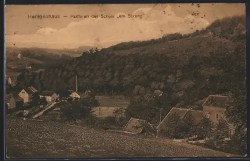 AK Heiligenhaus / Niederrhein, Partie an der Schule Am Sprung