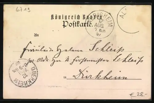 AK Harxheim / Pfalz, Totalansicht und neue protestantische Kirche