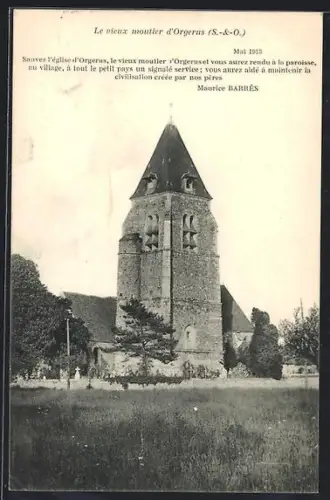 AK Orgerus /S.-&-O., Le vieux moutier d`Orgerus