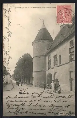 AK Poissy /S.-&-O., L`Abbaye et côté du Cimetière