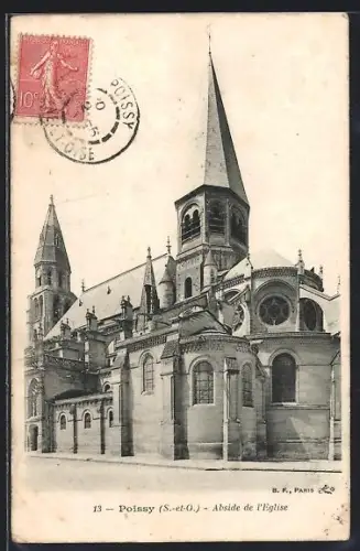 AK Poissy /S.-et-O., Abside de l`église